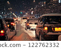 大雪導致交通擁堵 122762332