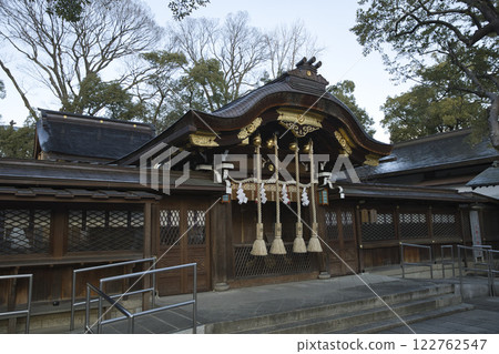 護王神社：清晨寂靜的中門 6 122762547