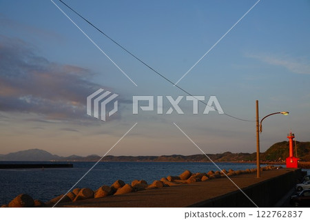 Niigata Prefecture Izumozaki Fish Port Sea Japan Sea Fishing Vessel Niigata Prefecture Izumozaki Fish Port Sea Japan Sea Fishing Vessel 122762837