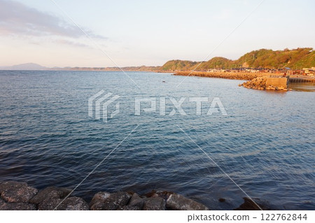 Niigata Prefecture Izumozaki Fish Port Sea Japan Sea Fishing Vessel 122762844