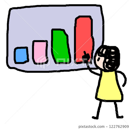 以圖表形式解釋和報告銷售總結表的人員的插圖 以圖表形式解釋和報告銷售總結表的人員的插圖 122762909