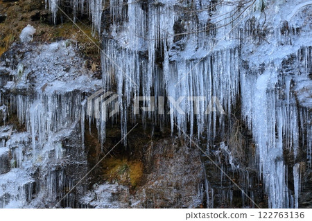 Misotsuchi Icicles: A tourist attraction in Chichibu in winter Misotsuchi Icicles: A tourist attraction in Chichibu in winter 122763136
