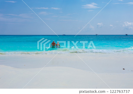 The beauty of Koh Tachai, with its clean white sandy beaches, and pristine coral reefs, Similan National Park, Phang Nga The beauty of Koh Tachai, with its clean white sandy beaches, and pristine coral reefs, Similan National Park, Phang Nga 122763737
