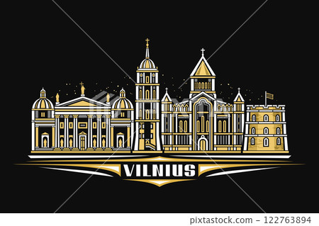 Vector illustration of Vilnius Vector illustration of Vilnius 122763894