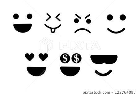 cartoon expression emotion face icon cartoon expression emotion face icon 122764093
