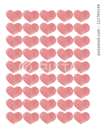 Watercolor pink hearts. Abstract background. Watercolor illustration for your design 122764149