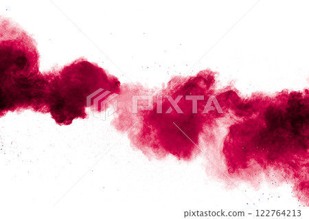Red cloud of smoke is billowing out of a fire Red cloud of smoke is billowing out of a fire 122764213