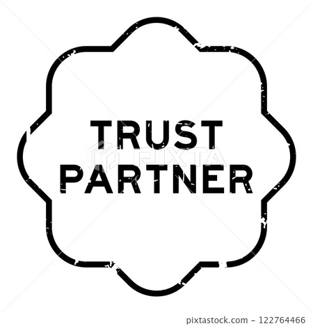 Grunge black trust partner word rubber seal stamp on white background Grunge black trust partner word rubber seal stamp on white background 122764466