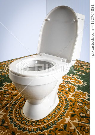Toilet bowl close-up Toilet bowl close-up 122764851