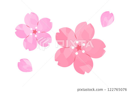 Cherry blossom petals watercolor illustration 03 Cherry blossom petals watercolor illustration 03 122765076