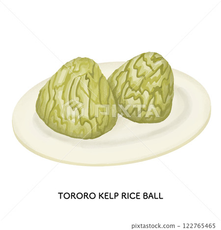 富山_Tororo 昆布飯糰插畫_色鉛筆風格 122765465
