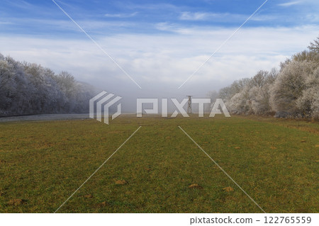 Winter field. 122765559
