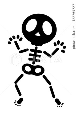 Skeleton in a playful pose 122765727