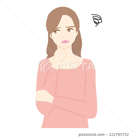 Illustration of a woman in need 122765732