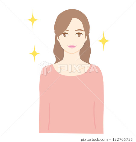 圖：微笑、閃閃發光、快樂的女人 122765735