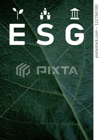 Environment social governance, background made from leaves for an inscription about ecology Environment social governance, background made from leaves for an inscription about ecology 122766380