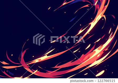 Comic book style background with glowing flame effect in the dark Comic book style background with glowing flame effect in the dark 122766515