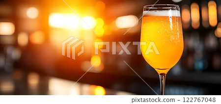 Cocktails are popular drinks at parties and bars, with different concoctions created to bring out their unique flavors and aromas. Some recipes are garnished with fruits, herbs to add visual appeal. 122767048