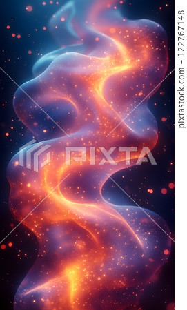 A dynamic composition with transparent shapes and vibrant gradients evokes movement and energy, creating a modern feel. Ideal for backgrounds in graphic design or digital media conveying innovation. A dynamic composition with transparent shapes and vibrant gradients evokes movement and energy, creating a modern feel. Ideal for backgrounds in graphic design or digital media conveying innovation. 122767148