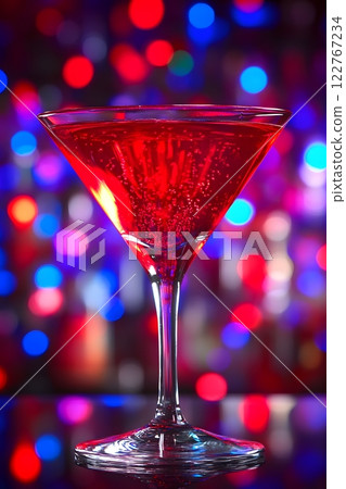 Cocktails are popular drinks at parties and bars, with different concoctions created to bring out their unique flavors and aromas. Some recipes are garnished with fruits, herbs to add visual appeal. 122767234