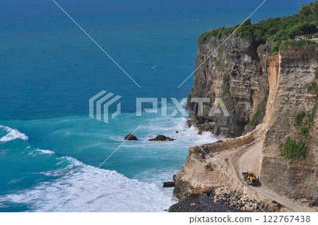 Coast at Uluwatu, Bali, Indonesia. 122767438