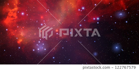 Space vector background with realistic nebula and shining stars. Magic colorful galaxy with stardust Space vector background with realistic nebula and shining stars. Magic colorful galaxy with stardust 122767579