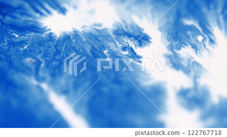 Blur color dripping. Mix ink. Defocused blue white shiny glowing viscous texture paint water texture on abstract light art background. Blur color dripping. Mix ink. Defocused blue white shiny glowing viscous texture paint water texture on abstract light art background. 122767718