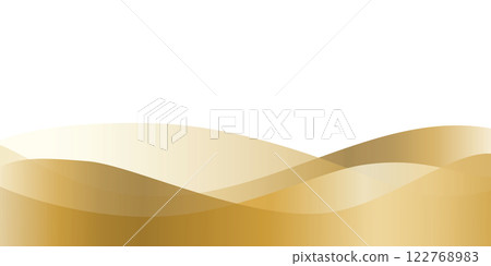 Abstract Golden Ribbon Waves Separation Template for Your Text Place Abstract Golden Ribbon Waves Separation Template for Your Text Place 122768983