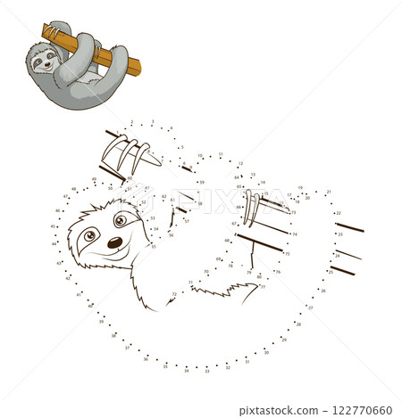 Draw the animal bull educational game vector Draw the animal bull educational game vector 122770660