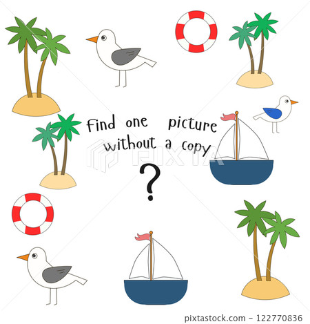 Educational game find picture without copy Educational game find picture without copy 122770836
