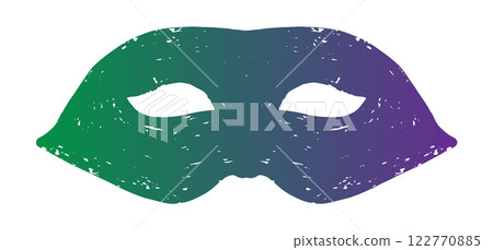 mask with green leaves icon, flat style mask with green leaves icon, flat style 122770885