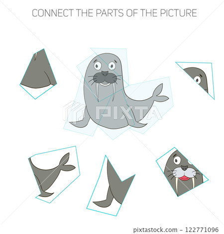 Puzzle game for chldren seal Puzzle game for chldren seal 122771096
