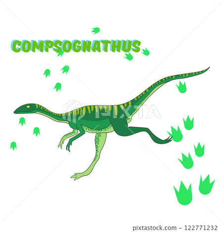 Cartoon dinosaur vector illustration 122771232