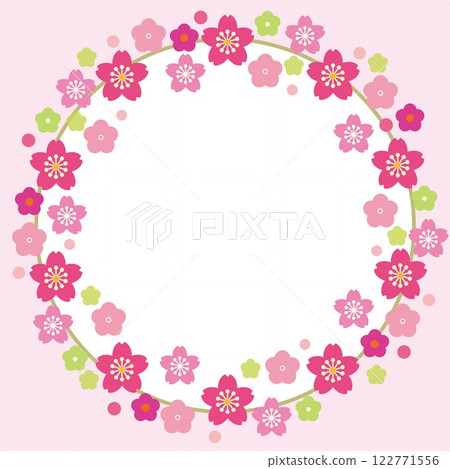 Cherry blossom frame white space Cherry blossom frame white space 122771556