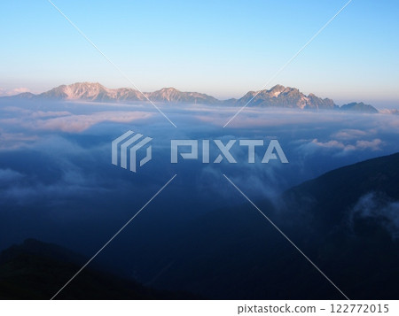 Mount Tateyama and Mount Tsurugi as seen from Mount Kashima-Yari 122772015
