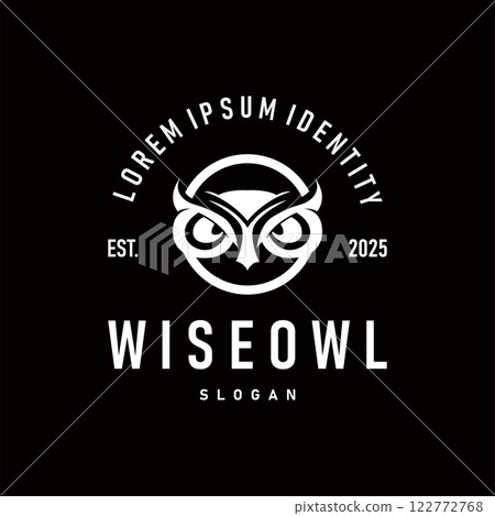 owl logo silhouette symbol design simple illustration night animal temple symbol owl logo silhouette symbol design simple illustration night animal temple symbol 122772768