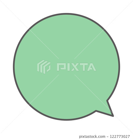 Simple and easy to use round speech bubble 122773027