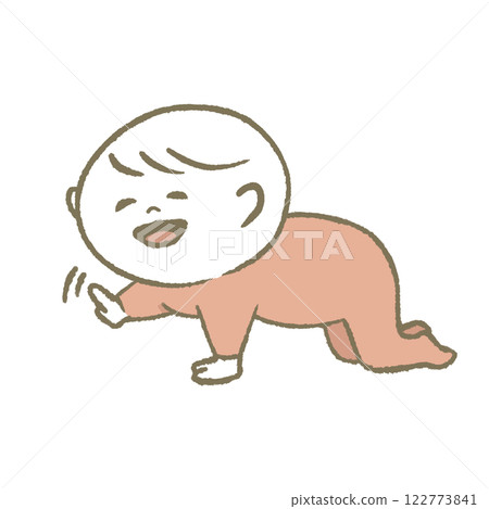 Crawling baby (pink) Crawling baby (pink) 122773841