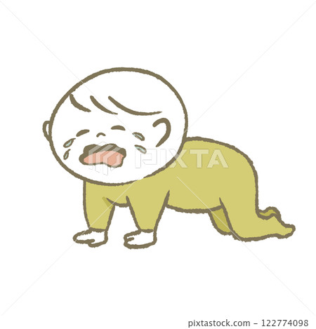 爬行寶寶（黃色） 122774098