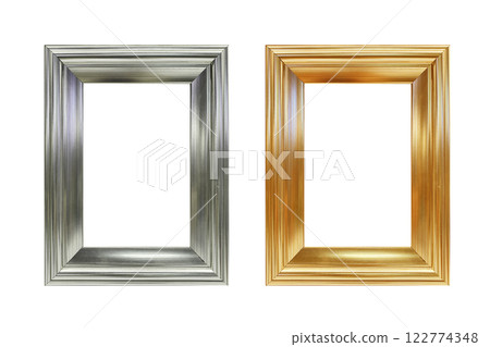 Vintage white frame isolated on white background Vintage white frame isolated on white background 122774348