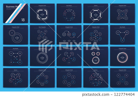 Vector graphics infographics with mobile phone. Template for creating mobile applications, workflow layout, diagram, banner, web design, business reports 122774404