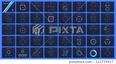 Vector graphics infographics with mobile phone. Template for creating mobile applications, workflow layout, diagram, banner, web design, business reports 122774417