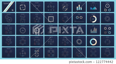 Vector graphics infographics with mobile phone. Template for creating mobile applications, workflow layout, diagram, banner, web design, business reports 122774442