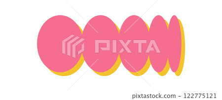 Brutalist abstract shape creates a bold visual. Unique oval figure with flat design element adds modern appeal. A playful icon with shadow offers trendy context, ideal for graphic and artistic usage. Brutalist abstract shape creates a bold visual. Unique oval figure with flat design element adds modern appeal. A playful icon with shadow offers trendy context, ideal for graphic and artistic usage. 122775121