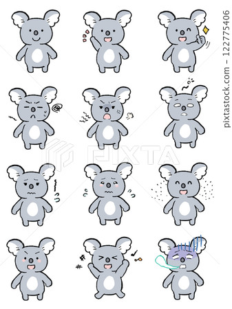 Set of cute koalas Set of cute koalas 122775406