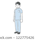 男性護理人員或醫務人員的插圖 122775426