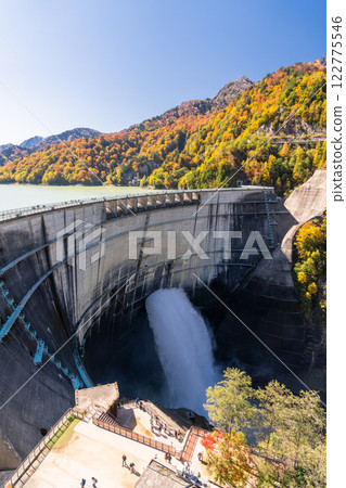 《富山縣》秋天的黑部大壩，秋天的紅葉 122775546