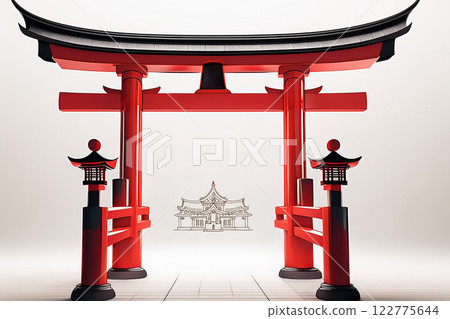Red torii 122775644