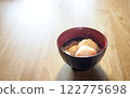 Delicious zenzai with round mochi Delicious zenzai with round mochi 122775698