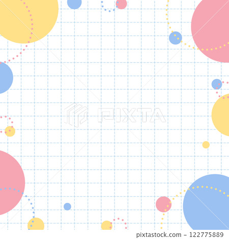 Round pop frame, grid background, square size Round pop frame, grid background, square size 122775889